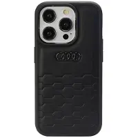 Audi GT-etui i syntetisk lær for iPhone 15 Pro - svart