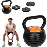 Rebel ACTIVE justerbar kettlebell i støpejern, 9 kg