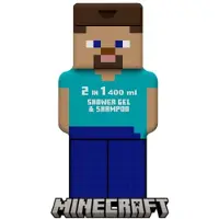 Air val international Minecraft Steve 2d Shower Gel And Shampoo 400ml