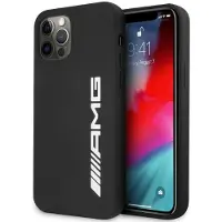 Mercedes AMG Silikon Big Logo-etui for iPhone 12 Pro Max - svart