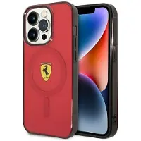 Ferrari FEHMP14LUKR iPhone 14 Pro 6,1" rød/rød hardcase Translucent Magsafe