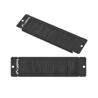 Lanberg AK-1104-B, Børstepanel, Svart, 1U, 45 mm, 170 mm