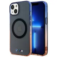 BMW Gradient støtfanger MagSafe-etui for iPhone 15 Plus / 14 Plus - Grå