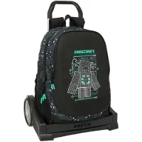 Safta Evolution Minecraft Screen 22.5l 44x32x16 Cm Ryggsekk Med Hjul