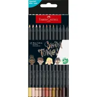 Faber-Castell Fargestifter - Trekantet - Black Utgave - 12 stk. - - OneSize - Fargesett