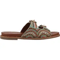 Carmela for woman. 16320002-CORAL Sandals 163200 multicoloured (38), Fabric, Flat, None, Casual, Multicolor