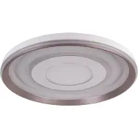 Näve Doira taklampe, hvit, metall, Ø 50 cm, CCT, fjernkontroll