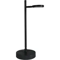Näve LED-bordlampe Lupa, svart Høyde 45 cm Metall Touchdim
