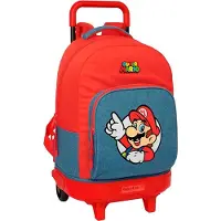 Safta Compact Extraible Super Mario 33l Ryggsekk Med Hjul