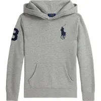 Ralph Lauren Hettegenser - Andover Heather m. Navy - - 10-12 år (140-152) - Hettegenser