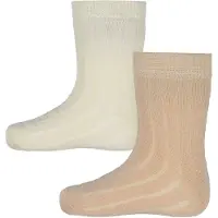 Minymo Sokker - 2-pack - Off White - - 19/22 - Sokker