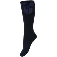 Condor Knestrømper m. Sløyfe - Navy - - 3-6 md - Sokker