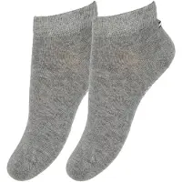 Tommy Hilfiger Ankelsokker - 2-pack - Sneaker - Grå Melert - - 31/34 - Sokker