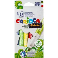 Carioca Stoffmarkører - 6 stk. - Maxi Tips - Flerfarget - - OneSize - Tusj