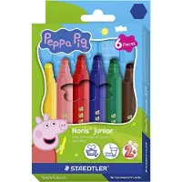 Staedtler Tusjer - 6 stk. - Noris Junior - 2,5 mm - Peppa Gris - - OneSize - Tusj