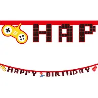 Procos Happy Bursdag Banner - Spill Party - - OneSize - Flaggbanner