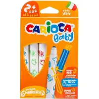 Carioca Baby Tusjer - 6 stk. - Flerfarget - - OneSize - Tusj