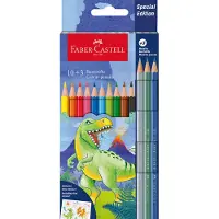Faber-Castell Fargestifter - 10+3 stk. - Dinosaur Metallic - - OneSize - Fargesett