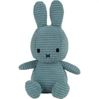 Nijntje Kosedyr - 23 cm - Miffy ECO Corduroy - Aviator Blue - - OneSize - Kosedyr