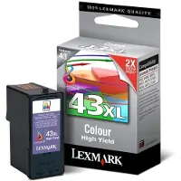 Lexmark Blekkpatron 3 farge Nr 43XL, High yield