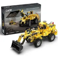 Deqube 2-i-1 Gravemaskinbulldoser Byggespill 693 Stykker