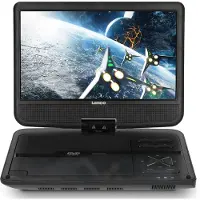 Lenco DVP-1010, Bærbar DVD-spiller, Konvertibel, Svart, CD, DVD, NTSC, PAL, 25,4 cm (10)