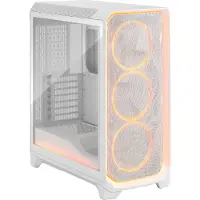 Fractal Design Meshify 3 PC-kabinett E-ATX Ambience Pro RGB, hvitt herdet glass