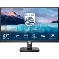 Philips S-line 273S1 - LED-skjerm - 27" - 1920 x 1080 Full HD (1080p) @ 75 Hz - IPS - 300 cd/m² - 1000:1 - 4 ms - HDMI, DisplayPort, USB-C - høytta...