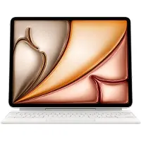 Apple Magic Keyboard - Tastatur og folioveske - med styrepute - Smart connector - QWERTY - Russisk - hvit - for 13-inch iPad Air (M2, M3)