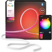 Philips OmniGlow LED-strip 10 m, Bluetooth/Zigbee, Hvit, Silikon, Multi, 4500 lm, 60 W