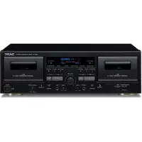 Teac W-1200 - Dobbelt kassettstasjon - sort