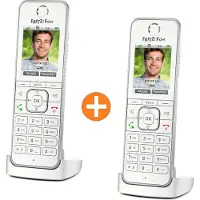 AVM FRITZ!Fon C6 - Trådløs VoIP-telefon - med internettradio med anrops-ID - ECO DECT\GAP - treveis anropskapasitet - SIP