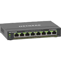 Netgear Plus GS308EPP - Switch - smart - 8 x 10/100/1000 (PoE+) - stasjonær, veggmonterbar - PoE+ (123 W)
