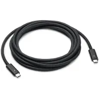 Apple Thunderbolt 4 Pro - USB-kabel - USB-C (hann) til USB-C (hann) - USB 3.1 Gen 2 / Thunderbolt 3 / Thunderbolt 4 - 3 m - støtte for kjedekopling - svart