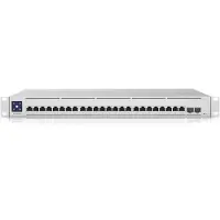 Ubiquiti UniFi Enterprise XG 24 - Switch - L3 - Styrt - 24 x 100/1000/2.5G/5G/10GBase-T + 2 x 25 Gigabit SFP28 (opplink) - rackmonterbar - AC 120/230 V / DC 11.5 V