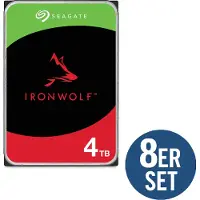 Seagate IronWolf ST4000VN006 - Harddisk - 4 TB - intern - SATA 6Gb/s - 5400 rpm - buffer: 256 MB - med 3-års Rescue Data Recovery