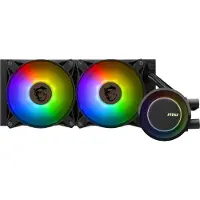 MSI MAG CORELIQUID E240 - Væskekjølesystem for prosessor - Radiatorstørrelse: 240 mm - (for: LGA1156, LGA1155, LGA1150, LGA1151, AM4, LGA1200, LGA1700, AM5) - kobbersokkel - 120 mm - hvit