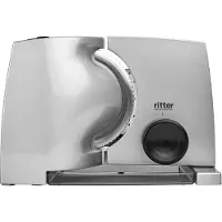Ritter elektro-allesjærer, metallutførelse, knivutførelse: bølgesliping, kuttetykkelsesinnstilling opp til 20 mm, kuttelengde opp til 18 cm, momentkobling, kontinuerlig drift, 130 W, oppsamlingsskål