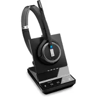 Epos IMPACT SDW 5066T - Hodesettsystem - on-ear - DECT - trådløs, kablet - svart - Certified for Microsoft Teams, Optimert for UC