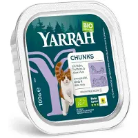 Yarrah Økologiske biter 16 x 100 g - Økologisk kylling & økologisk okse med øko-persille & øko-timian