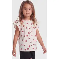 Kids Only Fina Bluse Volume Fit Tofu Strawberry (92 / 2 år)