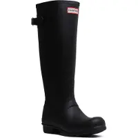 Hunter for woman. WFT1001RMA Orig Back Adjustable Boots black (39), Flat, None, Casual