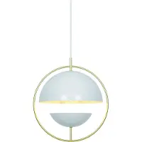 Nordlux Pendellampe Tavia, hvit, Ø 33 cm, metall