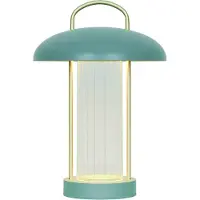 Nordlux LED-bordlampe Mirano, høyde 29 cm, støvgrønn, metall