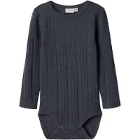 Name it Body L/æ - Noos - Ull - NmmWang - Ombre Blue - - 3 år (98) - Langermet Body
