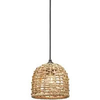 PR Home utendørs pendellampe Cebu, Ø 17 cm, Lampakanay, støpsel