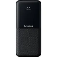 Baseus Lipow 10 000 mAh 22,5 W powerbank m/2 innebygde kabler og skjerm + USB-A–USB-C 0,2 m – Svart