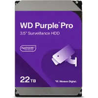 Western Digital WD221PURP Purple PRO Surveillance HDD, 22 TB, 3.5, SATA3, 512MB