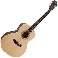 Gear4Music Parlour Akustisk Gitar fra Naturell
