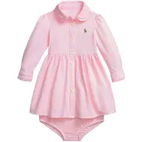 Ralph Lauren Sett - Kjole/Bloomers - Caramel Rosa - - 1 år (80) - Kjole